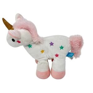 The Manhattan Toy Company Unicorn 8 In Plush White Pink Stars Plush Stuffed Toy